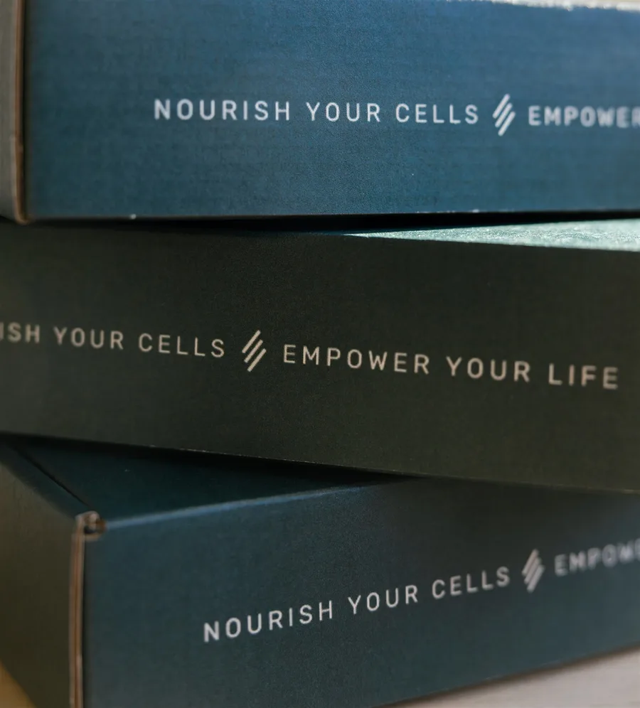 ZyraLife Nourish Your Cells boxes