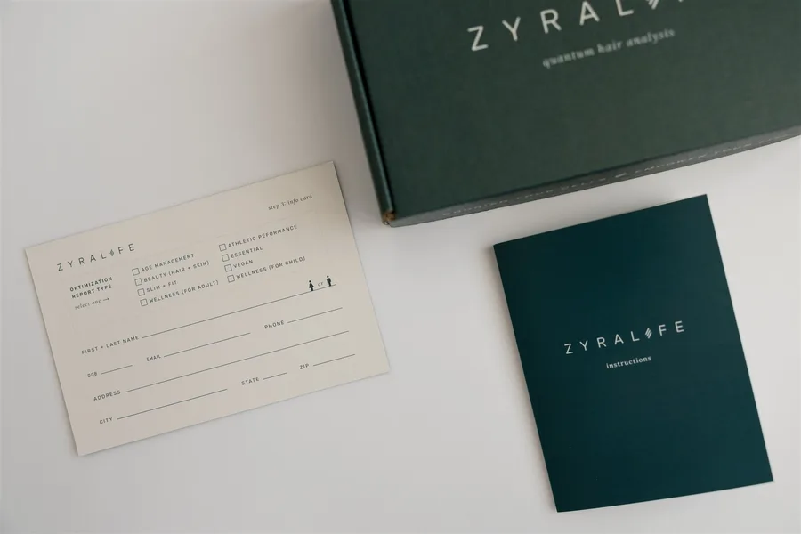 ZyraLife kit instructions and info card